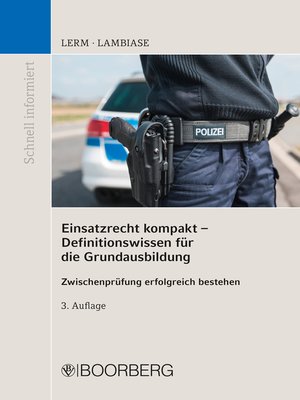 cover image of Einsatzrecht kompakt--Definitionswissen für die Grundausbildung